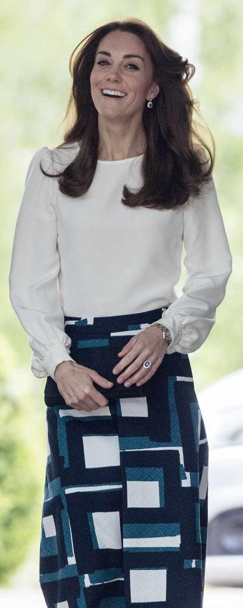 Goat Binky Silk Blouse as seen on Kate Middleton, The Duchess of Cambridge.