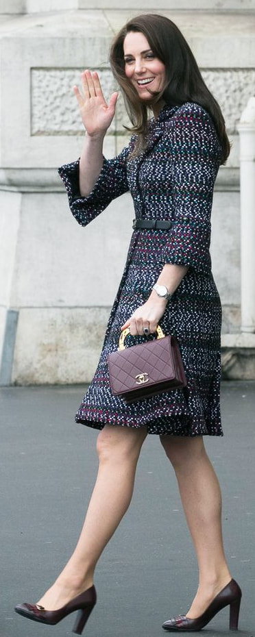 Mulberry Small Darley Bag in Hibiscus Red Croc as seen on Kate Middleton, The Duchess of Cambridge.