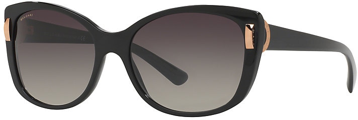 Bvlgari BV8170 Black Cat's Eye Framed Sunglasses