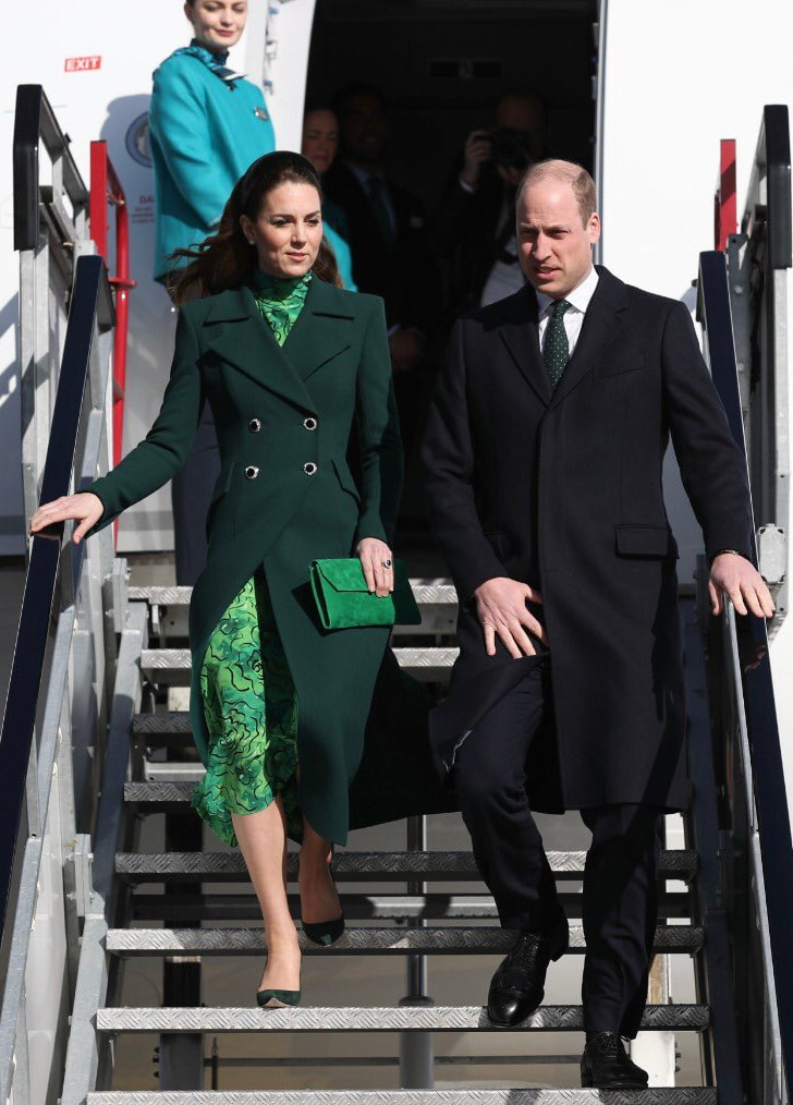 Duke & Duchess of Cambridge arrive in Dublin for Royal Visit to Ireland in March 2020