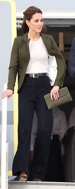 Jigsaw High Waisted Sport Luxe Trousers as seen on Kate Middleton, The Duchess of Cambridge