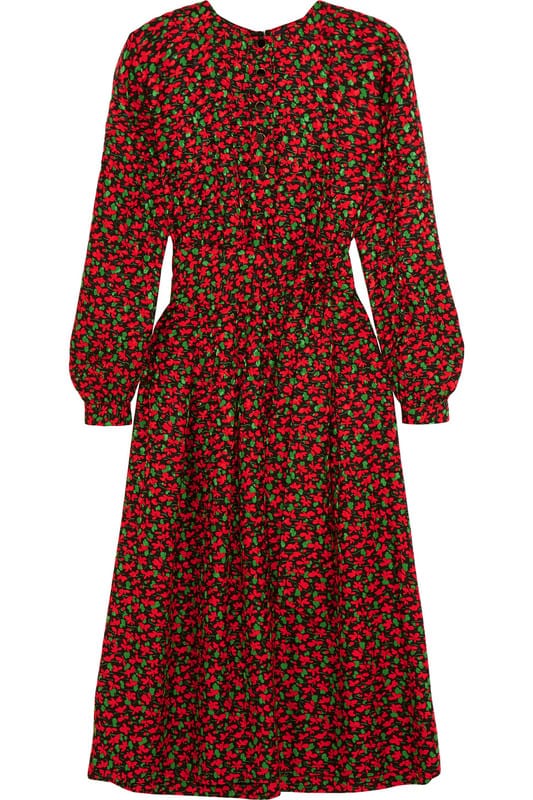 Vanessa Seward Cai floral-print silk-jacquard dress