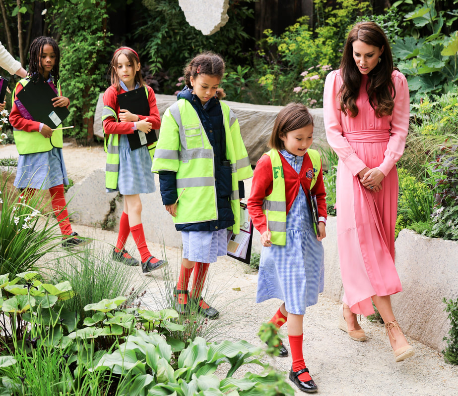 Catherine, Princess of Wales attends Children's Picnic at the RHS Chelsea Flower Show on 22 May 2023