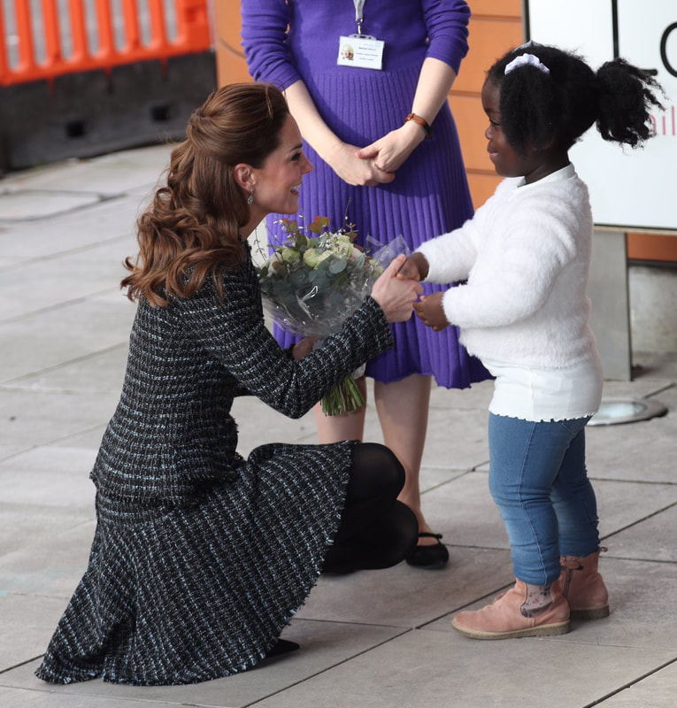 Duchess of Cambridge visited Evelina London today to learn more about the creative arts workshops that are delivered there by London's National Portrait Gallery Hospital Programme
