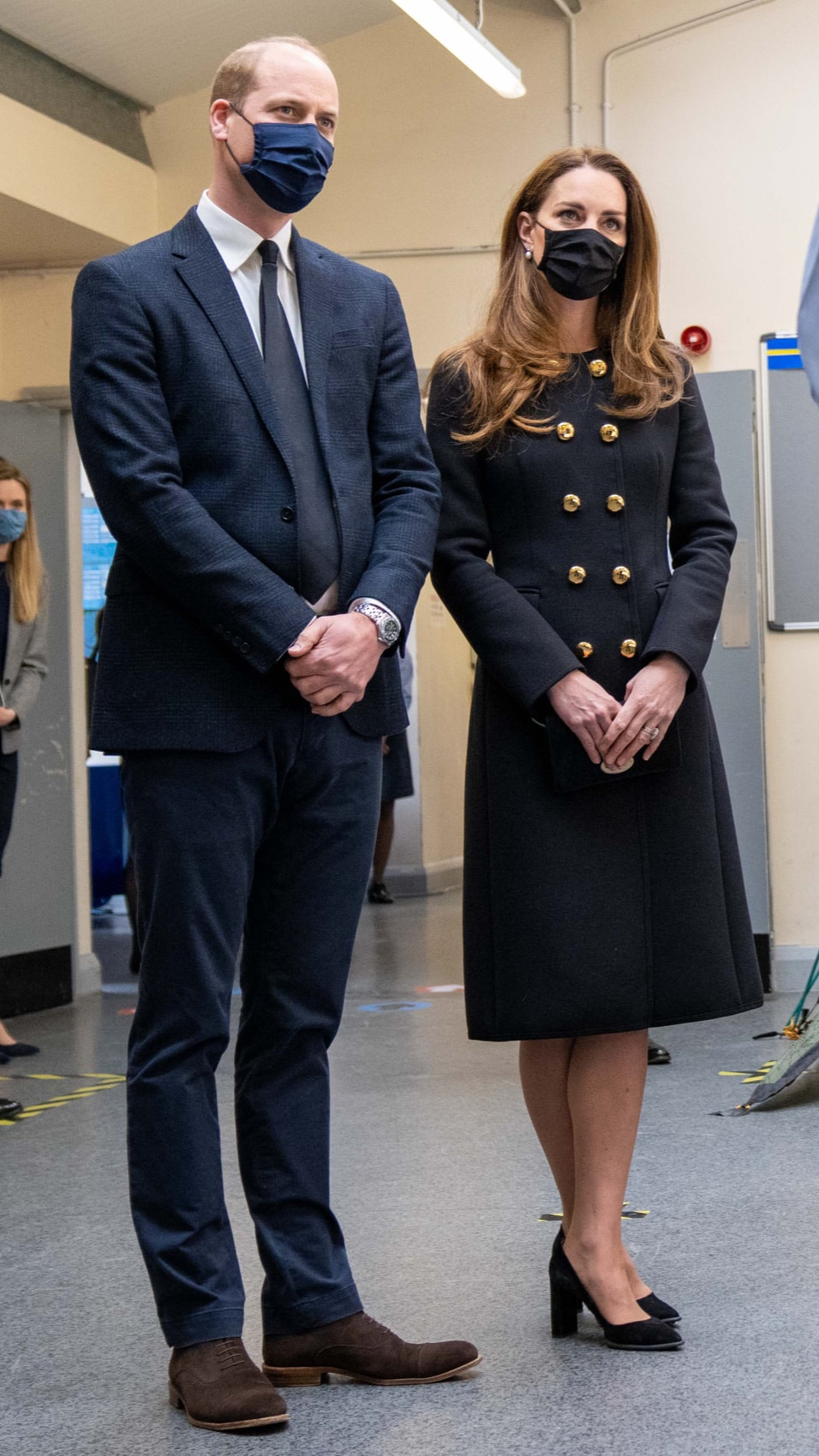 The Duke and Duchess of Cambridge visited the 282 (East Ham) Squadron in London to pay tribute to Prince Philip, who served as Air Commodore-in-Chief of the Royal Air Force (RAF) Air Cadets on 22 April 2021