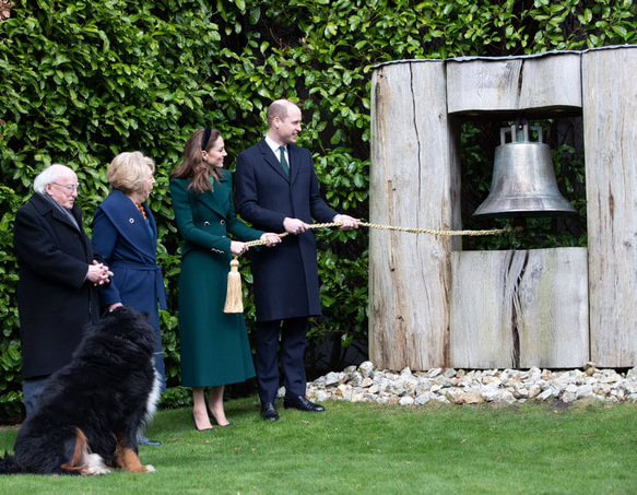 Duke & Duchess of Cambridge ring The Peace Bell in Dublin on 3 March 2020