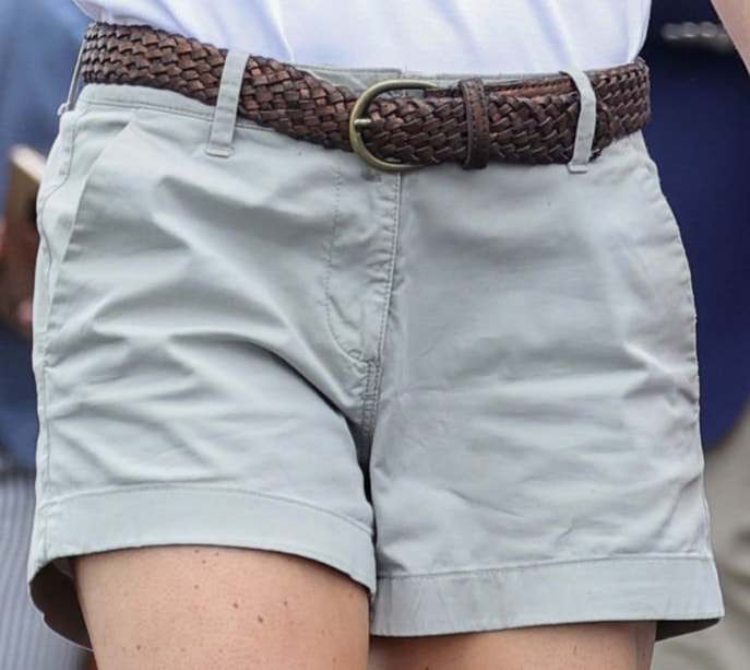 Kate Middleton wears shorts & white jacket for Regatta Race in Bahamas
