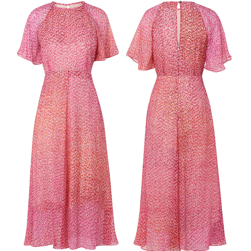 L.K. Bennett 'Madison' Pink Silk Dress