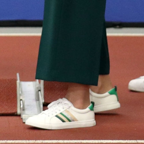 Marks & Spencer Ribbon Detail Lace Up Trainers as seen of Duchess of Cambridge
