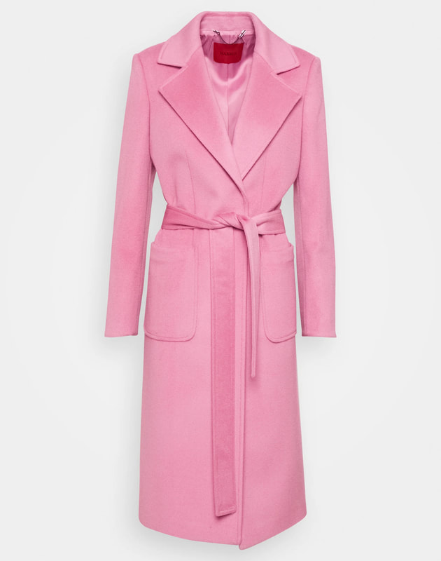 MAX&Co Pink Wool Runway Coat