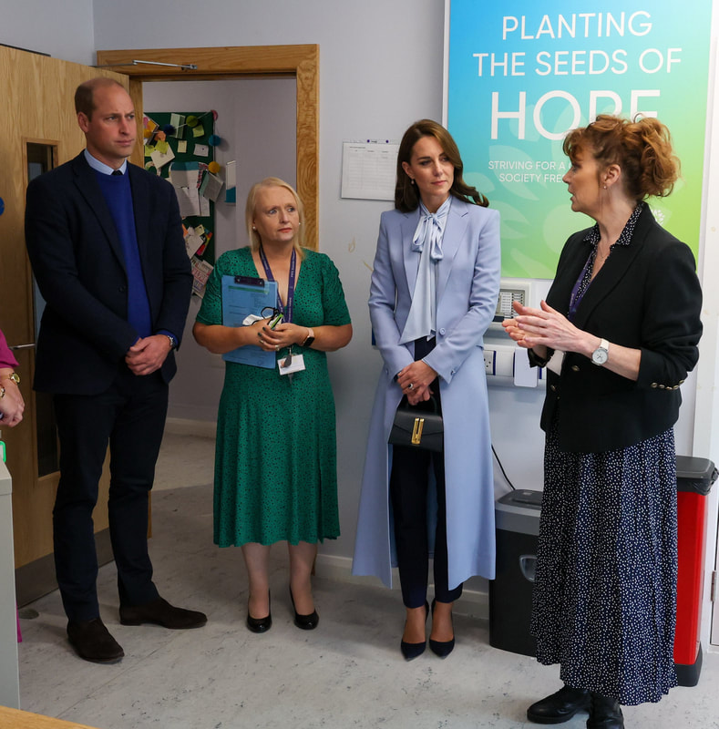The Prince and Princess of Wales visit PIPS charity in Belfast on 6 October 2022