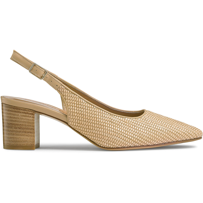 Russell & Bromley 'Impulse' Slingback Pump in Natural Raffia