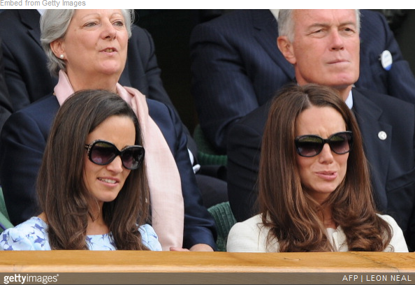 Pippa and Kate Middleton wear Givenchy sunglasses