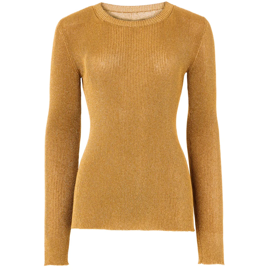 Temperley London Gold Cordial Sleeved Knit Top