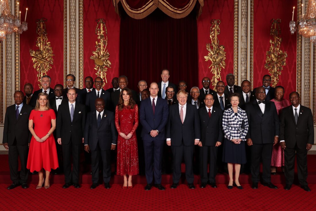 UK-Africa Investment Summit reception hosted by Duke & Duchess of Cambridge and joined by the Earl and Countess of Wessex, and The Princess Royal.