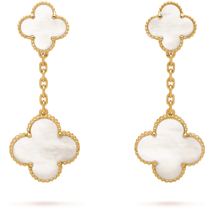 Van Cleef & Arpels Magic Alhambra Earrings with 2 Motifs