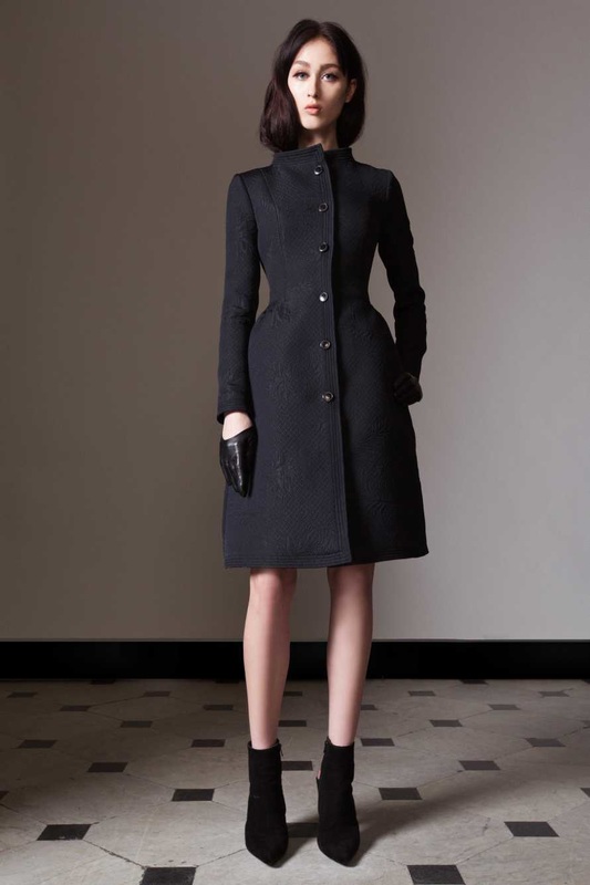 Temperley London 'Callas' black evening coat