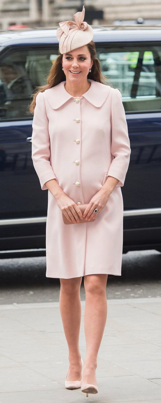 Jane Taylor Silk Straw Twist Hat in Dusty Rose as seen on Kate Middleton, The Duchess of Cambridge.