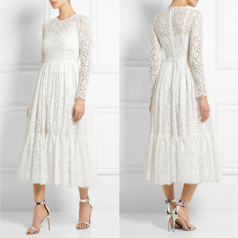 dolce and gabbana white dress