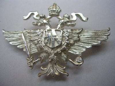 1st Queen's Dragoon Guards brooch