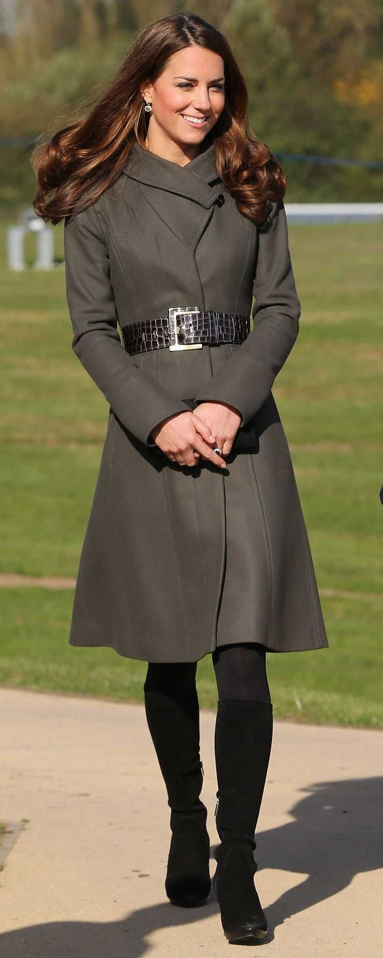 Reiss 'Betony' Embossed Belt​ as seen on Kate Middleton, the Duchess of Cambridge.