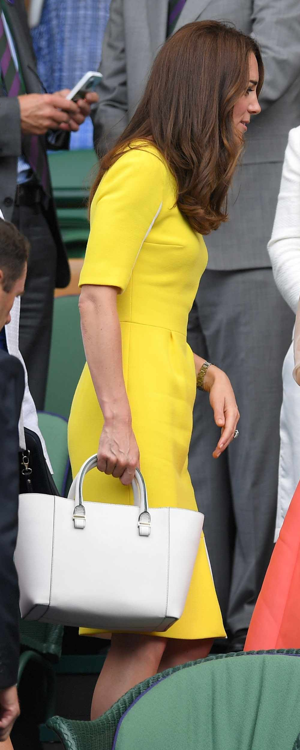 Victoria Beckham Quincy Moonshine White Tote as seen on Kate Middleton, The Duchess of Cambridge.