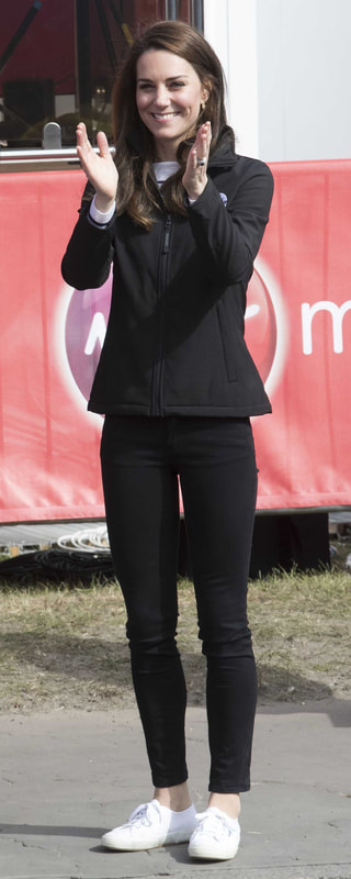 Regatta Professional Softshell Jacket in Black as seen on Kate Middleton, The Duchess of Cambridge.