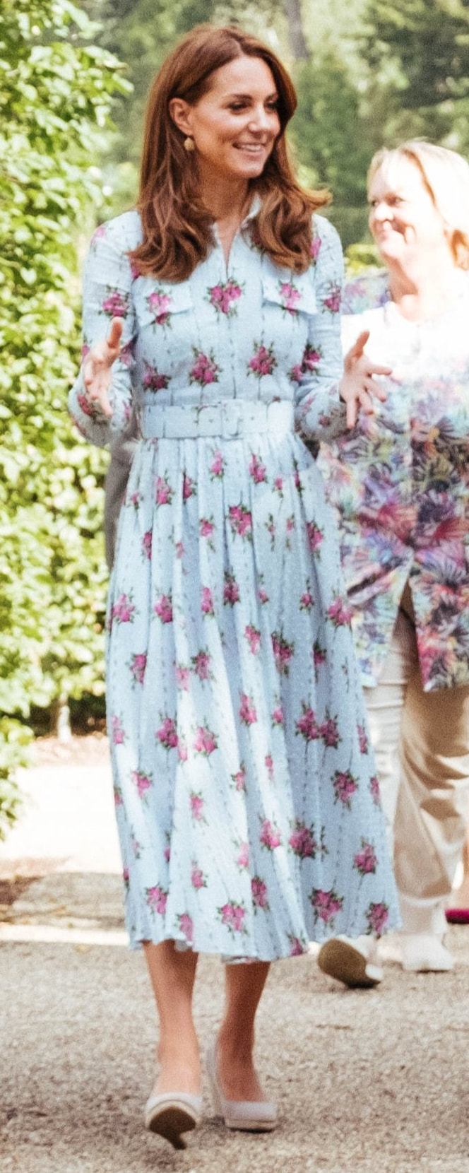 Emilia Wickstead Aurora Floral-Print Dress as seen on Kate Middleton, The Duchess of Cambridge.