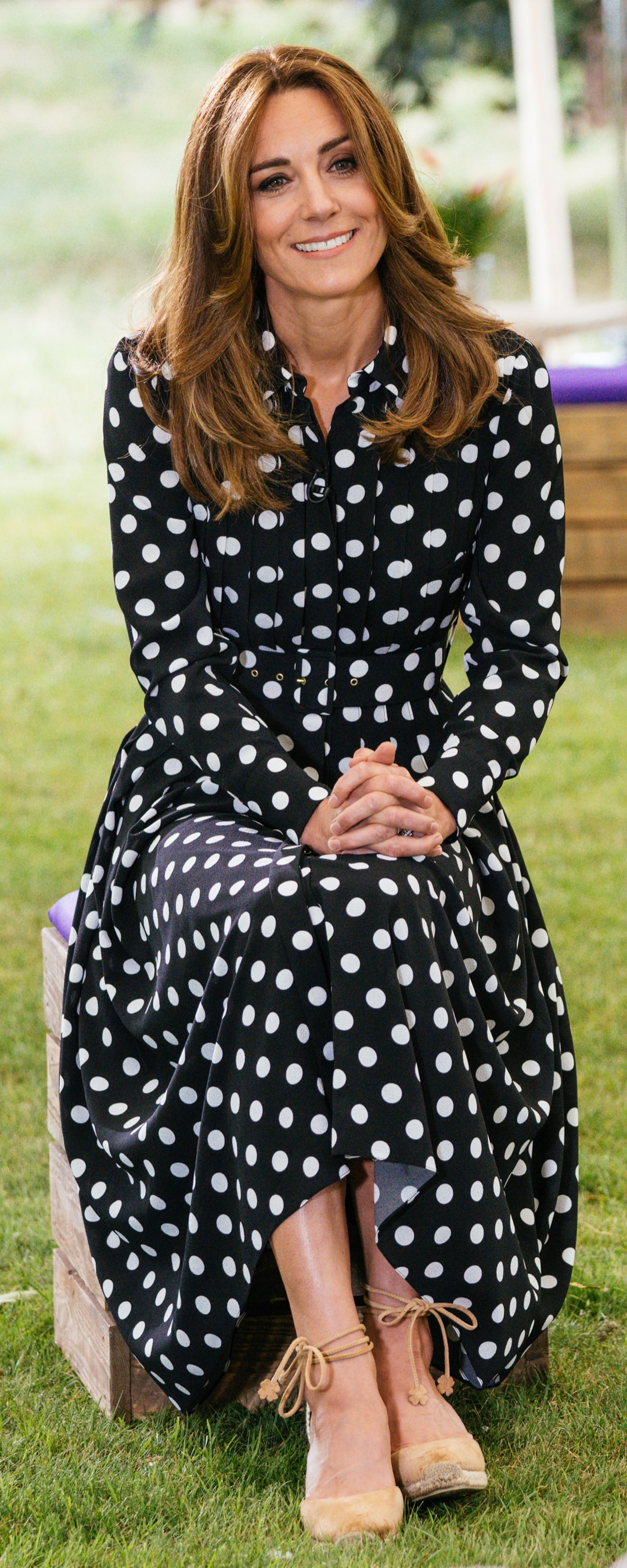 Emilia Wickstead Anatola Polka-Dot Shirtdress as seen on Kate Middleton, The Duchess of Cambridge