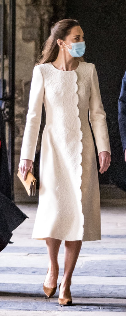Duchess of Cambridge at Westminster Abbey to mark National Day of Reflection on 23 March 2021