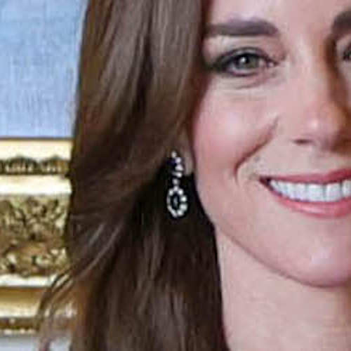 Catherine, Princess of Wales wears Princess Diana's Cabochon Sapphire Drop Earrings