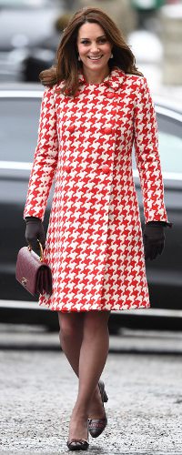 Cornelia James Imogen Chocolate Merino Wool Glove as seen on Kate Middleton, The Duchess of Cambridge
