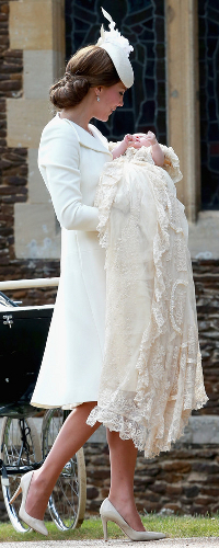 Alexander McQueen Ivory Open Neck Coat as seen on Kate Middleton, The Duchess of Cambridge.