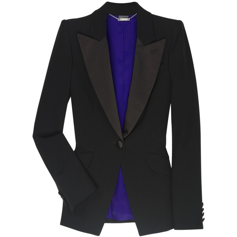 Alexander McQueen Tuxedo Jacket in black