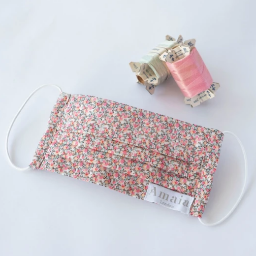 Amaia Cotton Face Mask in Pepper Liberty Print