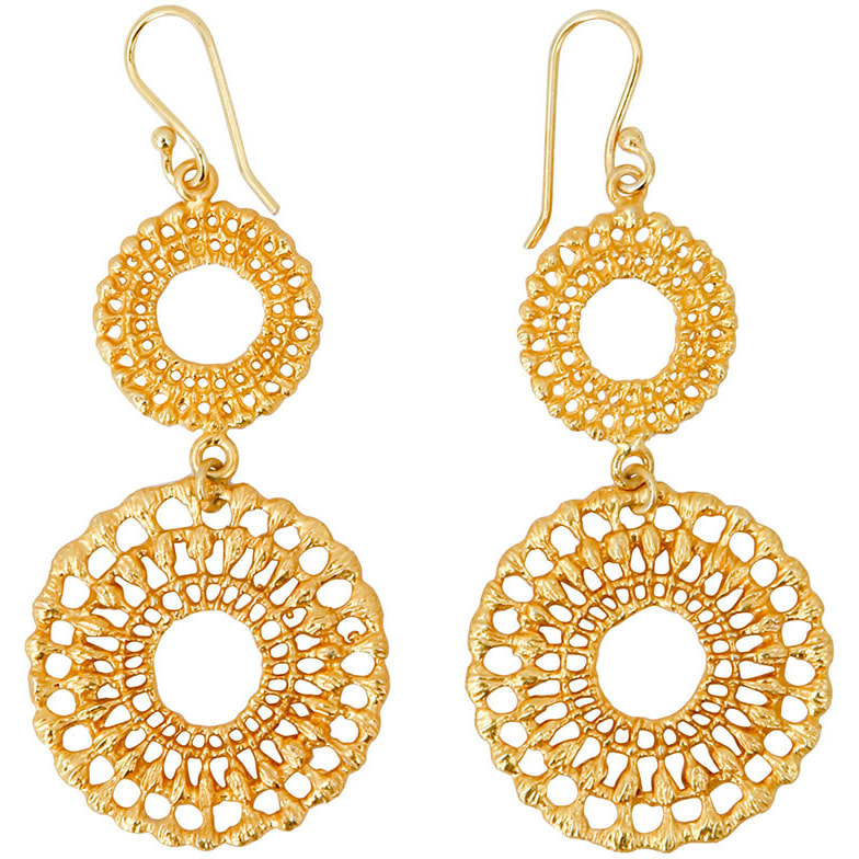 Brora gold charm earrings as seen on Kate Middleton