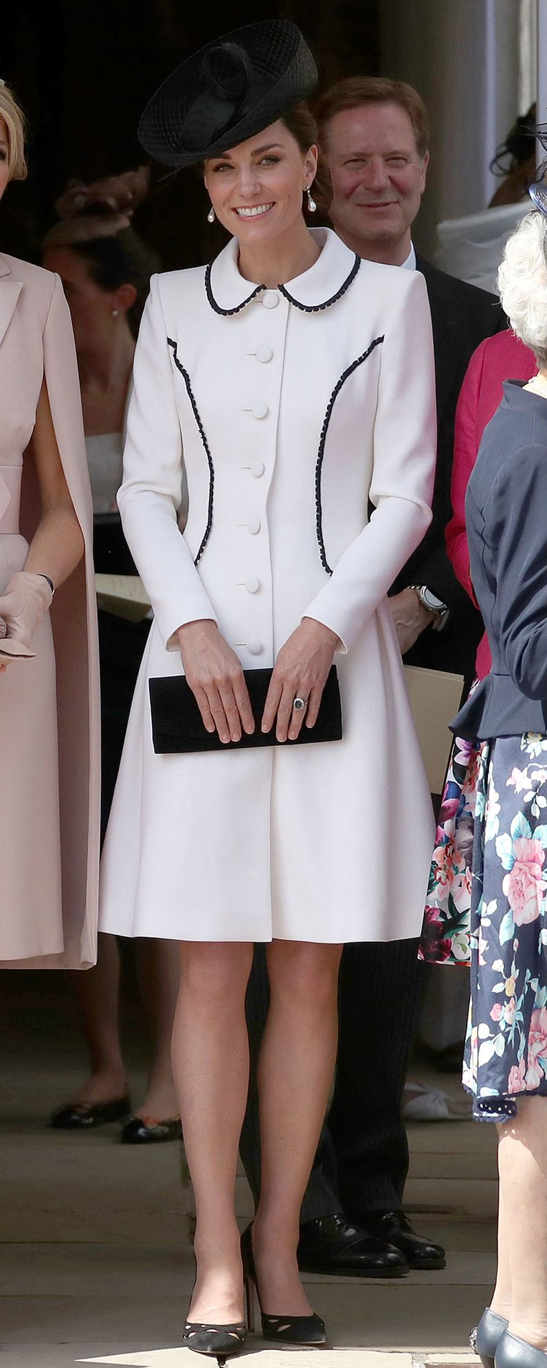 Catherine Walker Liza Coatdress as seen on Kate Middleton, The Duchess of Cambridge.