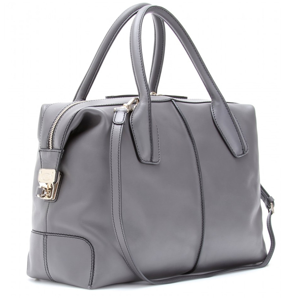Tod&#39;s Dove Grey D-Styling Bauletto Bag - Kate Middleton Bags - Kate&#39;s Closet