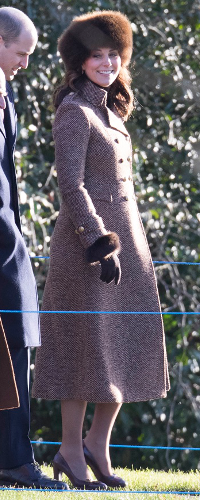 Cornelia James Clementine Glove in Chocolate as seen on Kate Middleton, The Duchess of Cambridge.