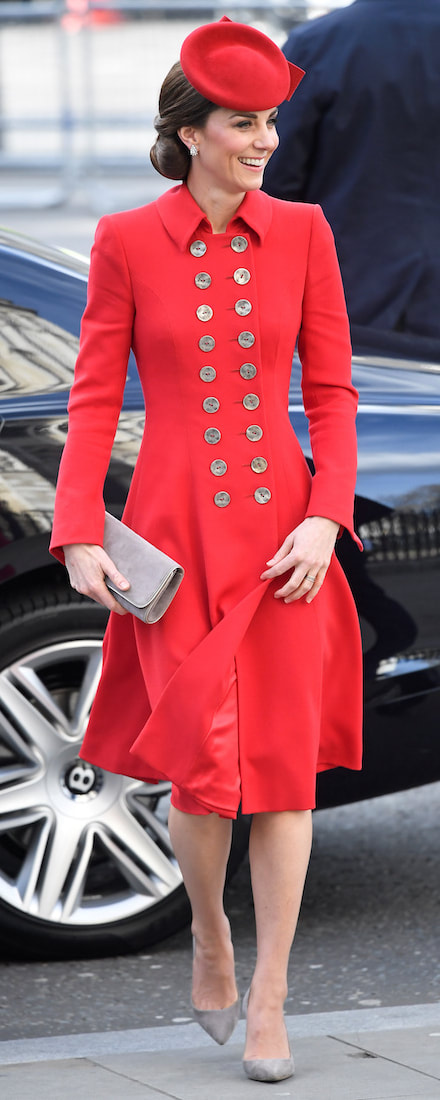 Emmy London Natasha Cinder & Gold Clutch as seen on Kate Middleton, The Duchess of Cambridge.