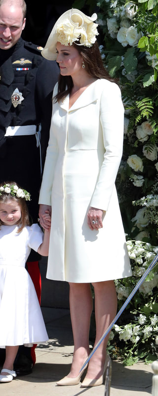 Alexander McQueen Primrose Yellow Open Neck Coat as seen on Kate Middleton, The Duchess of Cambridge.