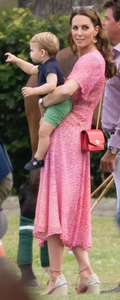 L.K. Bennett Madison Pink Silk Dress as seen on Kate Middleton, The Duchess of Cambridge.