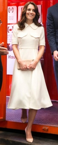 Emilia Wickstead Alice Midi Dress as seen on Kate Middleton, The Duchess of Cambridge.