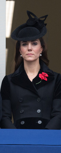 Alexander McQueen Black Wool and Velvet Patchwork Coat as seen on Kate Middleton, The Duchess of Cambridge.