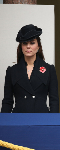 Alexander McQueen Black Flared Wool Coat as seen on Kate Middleton, The Duchess of Cambridge.