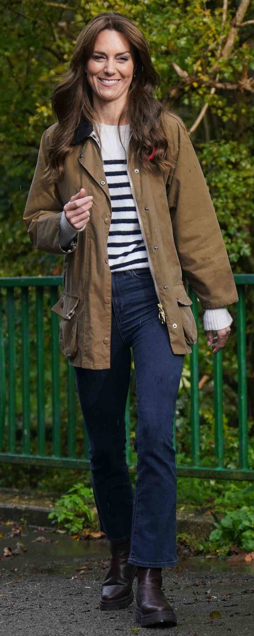 ba&sh 'Coda' Leather Chelsea Boots in Chocolate Brown as seen on Kate Middleton, Princess of Wales.