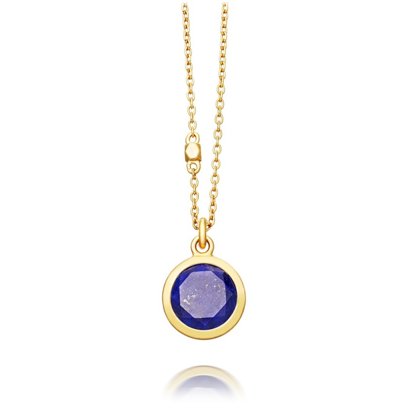 Astley Clarke Round Stilla Lapis Lazuli Pendant Necklace