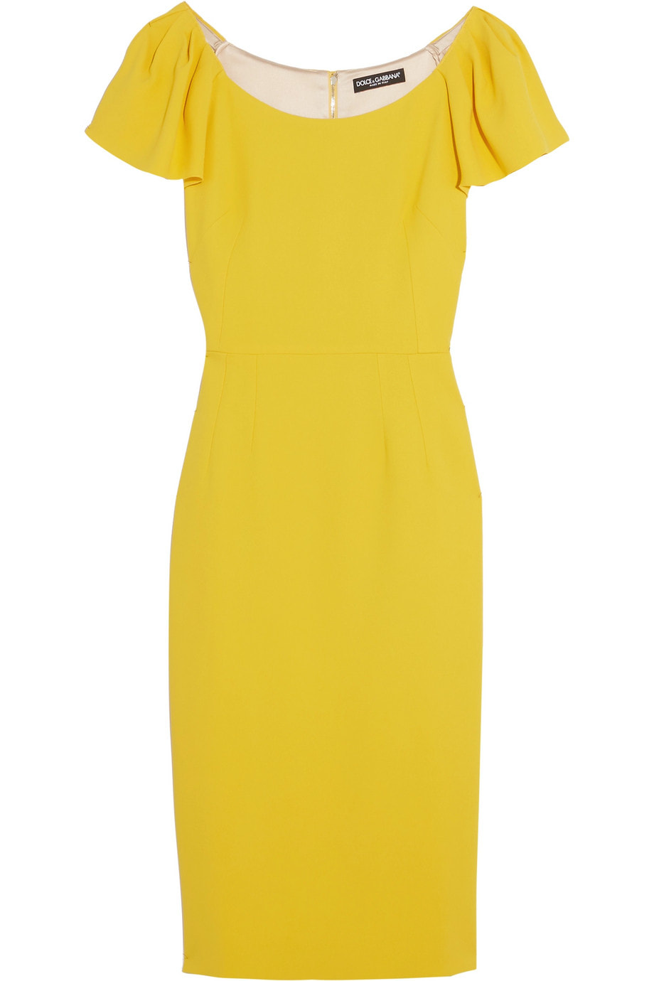 Dolce & Gabbana Resort '17 yellow crepe dress
