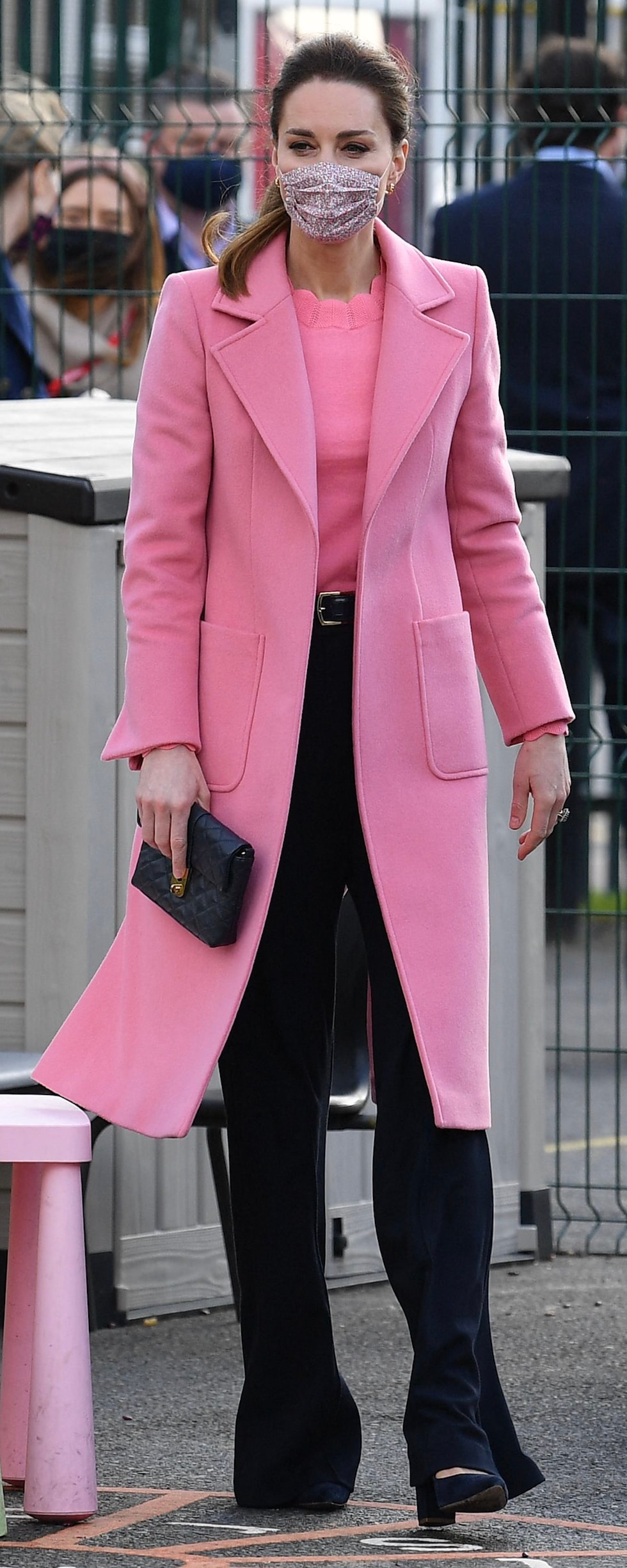 MAX & Co Pink Wool Runway Coat as seen on Kate Middleton, The Duchess of Cambridge