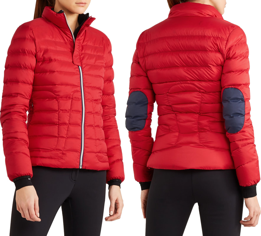 Perfect Moment Red Mini Duvet Quilted Down Ski Jacket